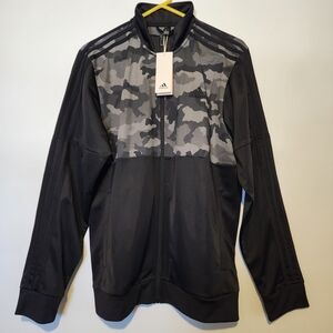 Adidas Men's Black Camo Track Jacket